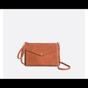 Brand new real suede clutch